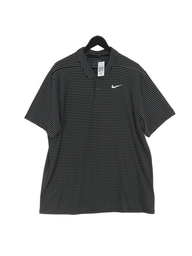 Nike Men's Polo XL Black 100% Polyester