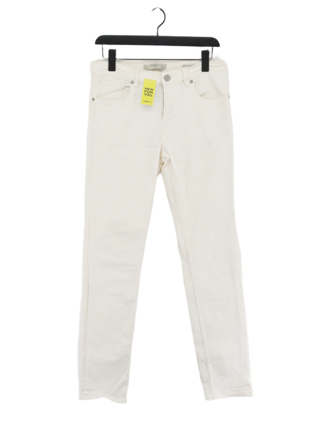 Mango Men's Jeans W 28 in White 100% Cotton