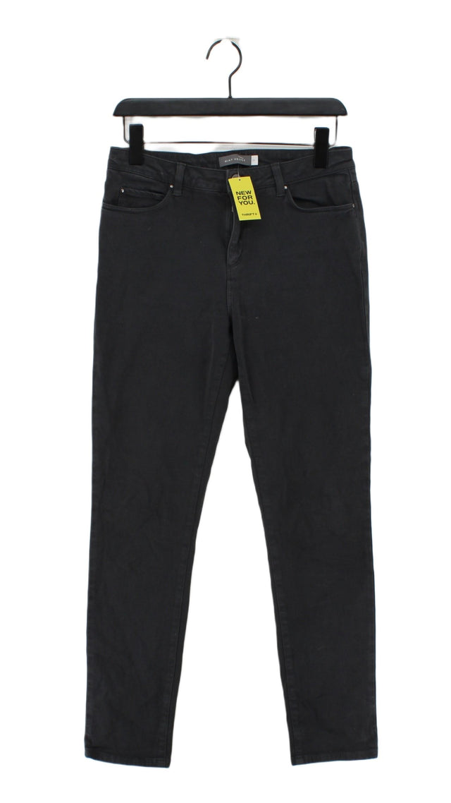 Mint Velvet Women's Jeans UK 12 Grey Cotton with Elastane, Lyocell Modal