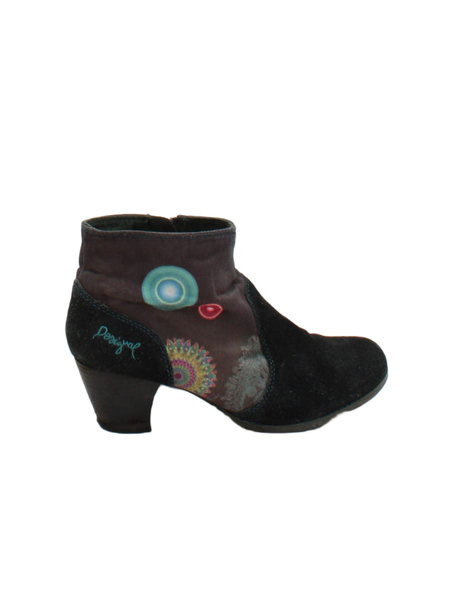 Desigual Women's Boots UK 6 Black 100% Other