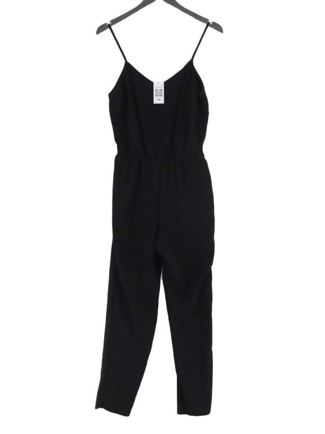 Topshop Women's Jumpsuit UK 8 Black 100% Polyester