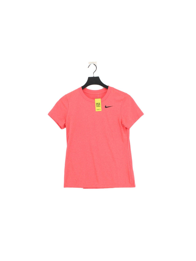 Nike Women's T-Shirt S Pink 100% Polyester