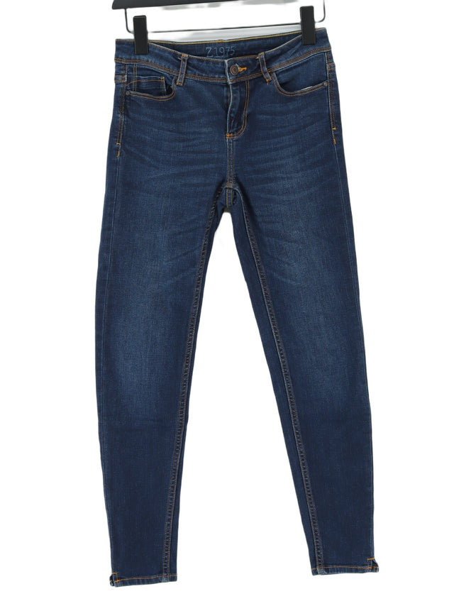 Zara Women's Jeans UK 6 Blue Cotton with Elastane, Polyester