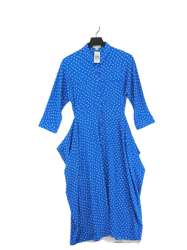 Whistles Women's Maxi Dress UK 6 Blue 100% Polyester