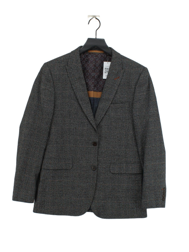 Burtons Men's Blazer Chest: 40 in Grey 100% Other