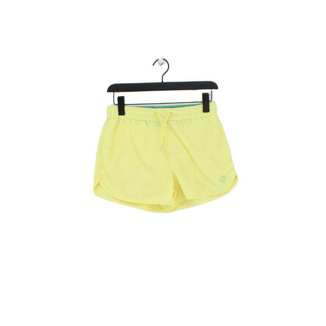 Bershka Men's Shorts S Yellow 100% Polyester
