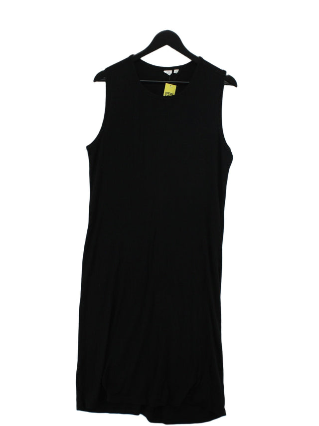Gap Women's Midi Dress XL Black Polyester with Elastane, Spandex