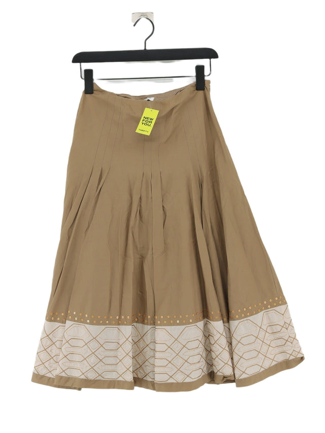 Kaliko Women's Midi Skirt UK 8 Brown 100% Other