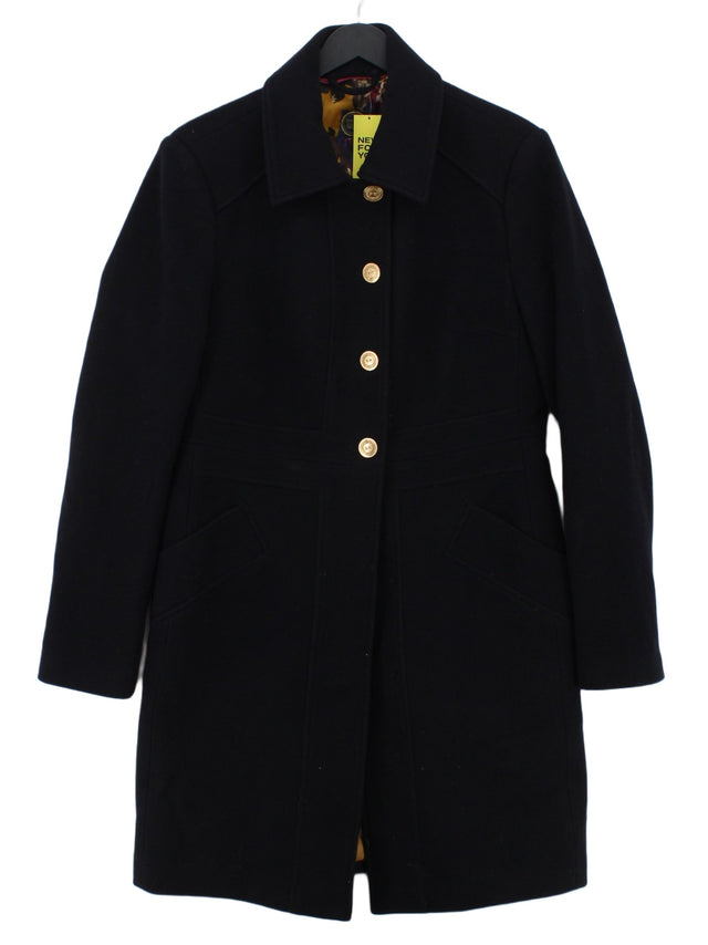 Joules Women's Coat Chest: 36 in Black Polyester with Polyamide, Wool