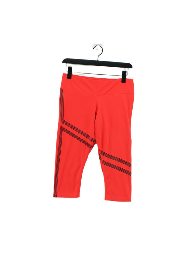 Reebok Women's Sports Bottoms M Red Polyester with Elastane