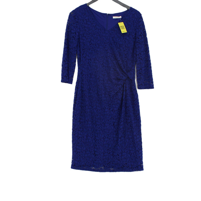 Kaliko Women's Midi Dress UK 14 Blue Polyester with Elastane, Nylon