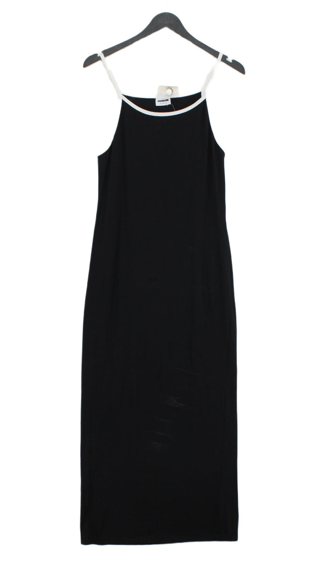 Noisy May Women's Maxi Dress XL Black Cotton with Elastane