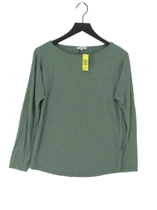 Next Women's T-Shirt UK 8 Green Polyester with Other, Viscose