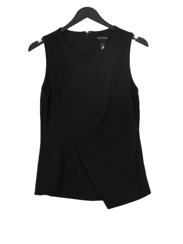 White House Women's Top UK 10 Black Polyester with Spandex