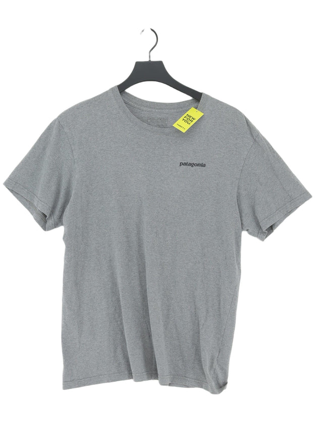 Patagonia Men's T-Shirt M Grey 100% Cotton