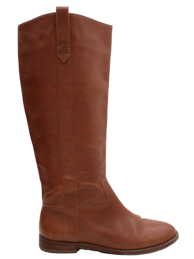 Madewell Women's Boots UK 7.5 Brown 100% Leather