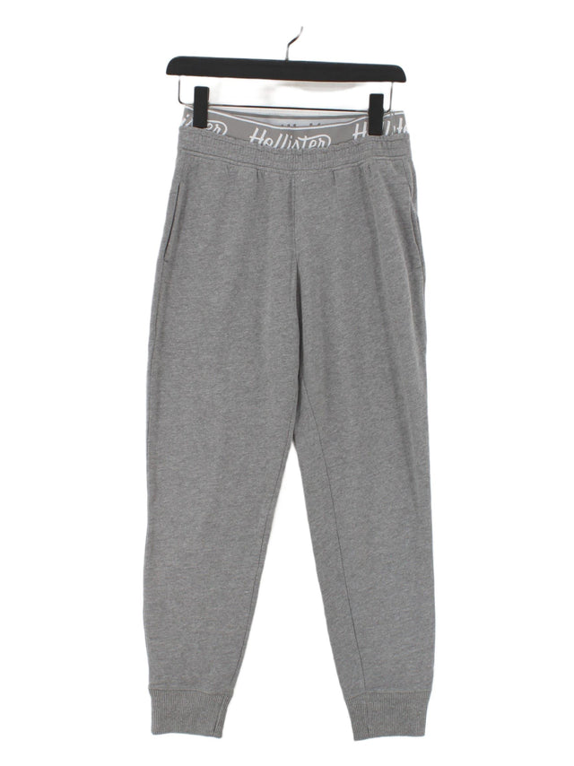 Hollister Women's Sports Bottoms S Grey 100% Cotton