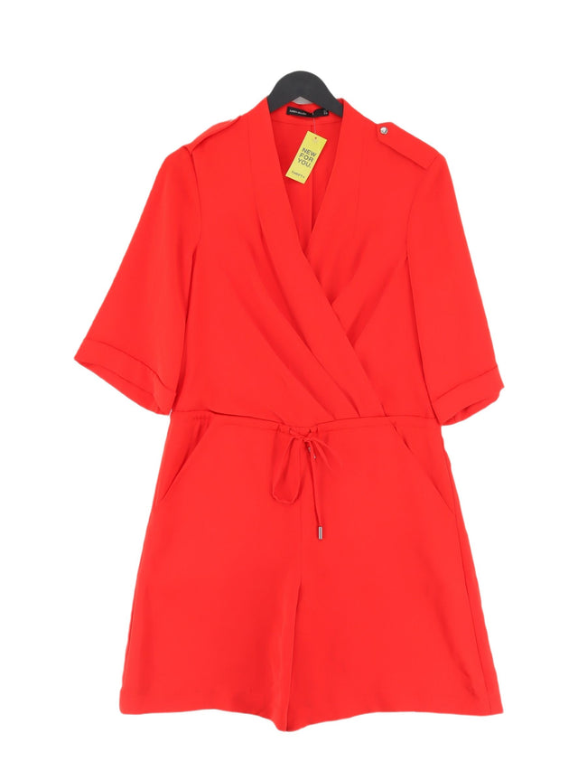 Karen Millen Women's Playsuit UK 10 Red 100% Polyester