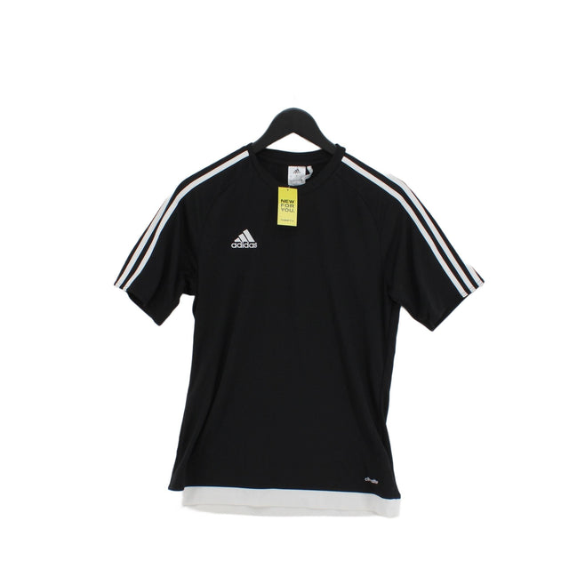 Adidas Men's T-Shirt S Black 100% Polyester