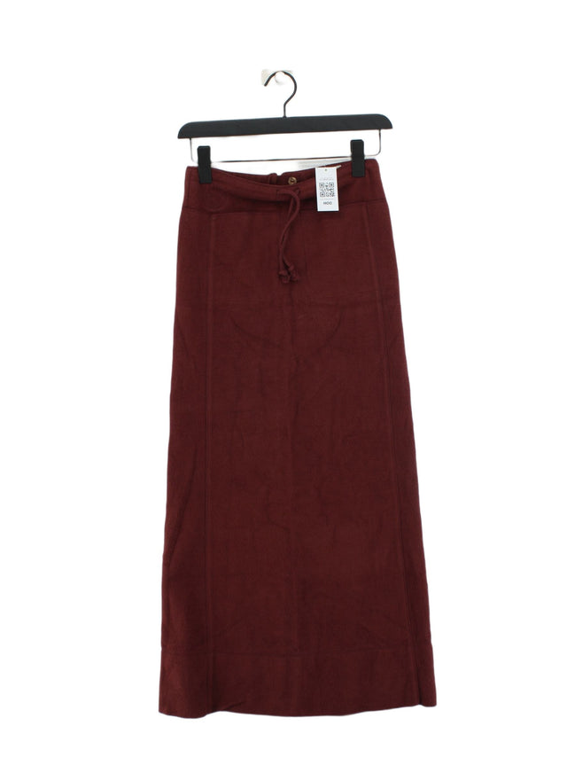 The Earth Company Women's Maxi Skirt S Red 100% Cotton