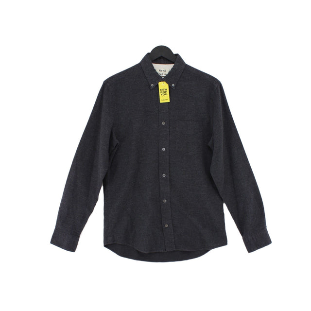 Acne Studios Men's Shirt Chest: 36 in Grey 100% Cotton