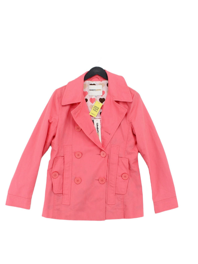 Clements Ribeiro Women's Coat S Pink 100% Cotton
