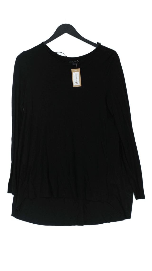 COS Women's Mini Dress S Black 100% Lyocell Modal