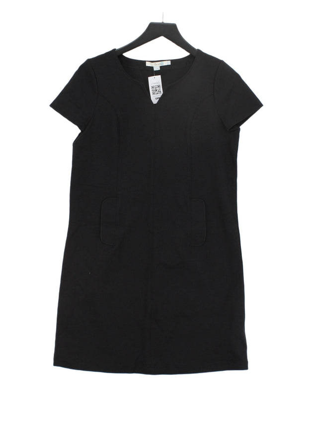 Boden Women's Midi Dress UK 12 Black 100% Cotton
