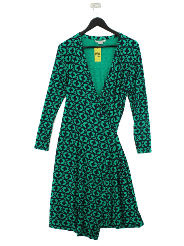 Boden Women's Midi Dress UK 14 Green Viscose with Elastane