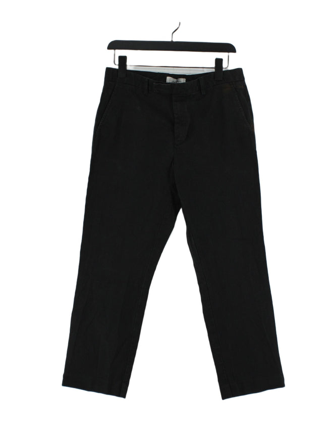 Jasper Conran Men's Suit Trousers W 34 in Black Cotton with Elastane