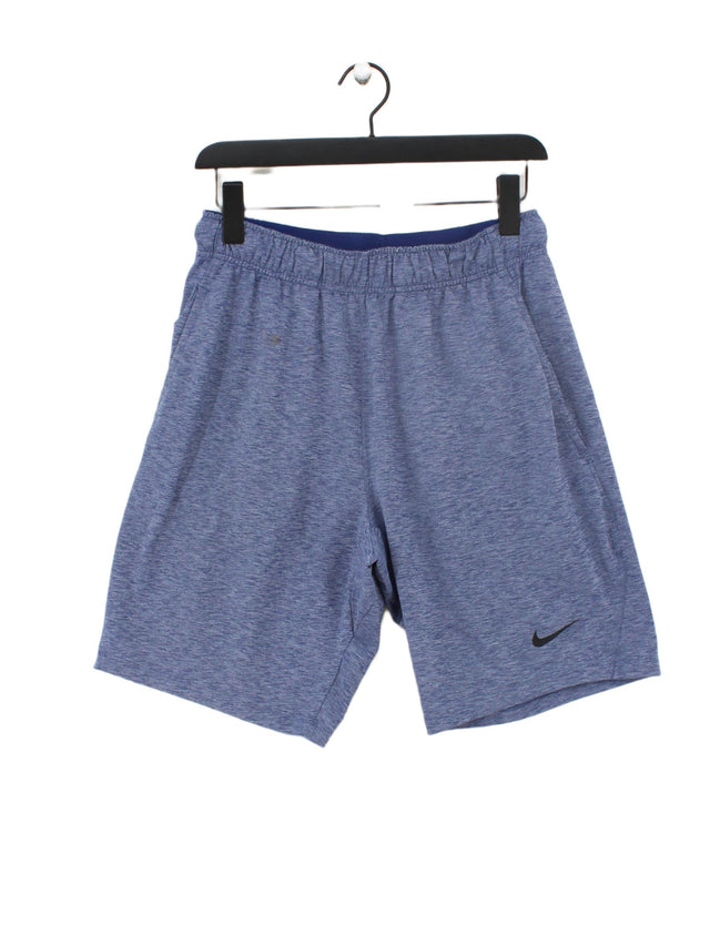Nike Men's Shorts S Blue Polyester with Elastane