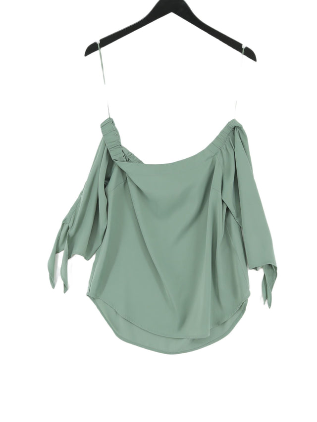 Oasis Women's Top UK 12 Green 100% Polyester