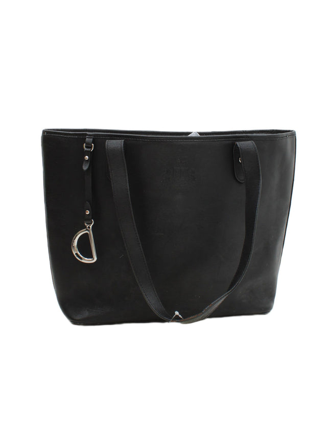 Ralph Lauren Women's Bag Black Cotton with Leather