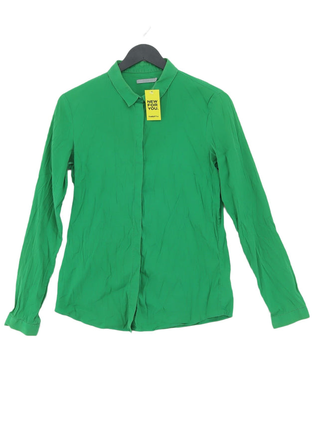 COS Women's Shirt UK 10 Green Cotton with Elastane, Polyamide