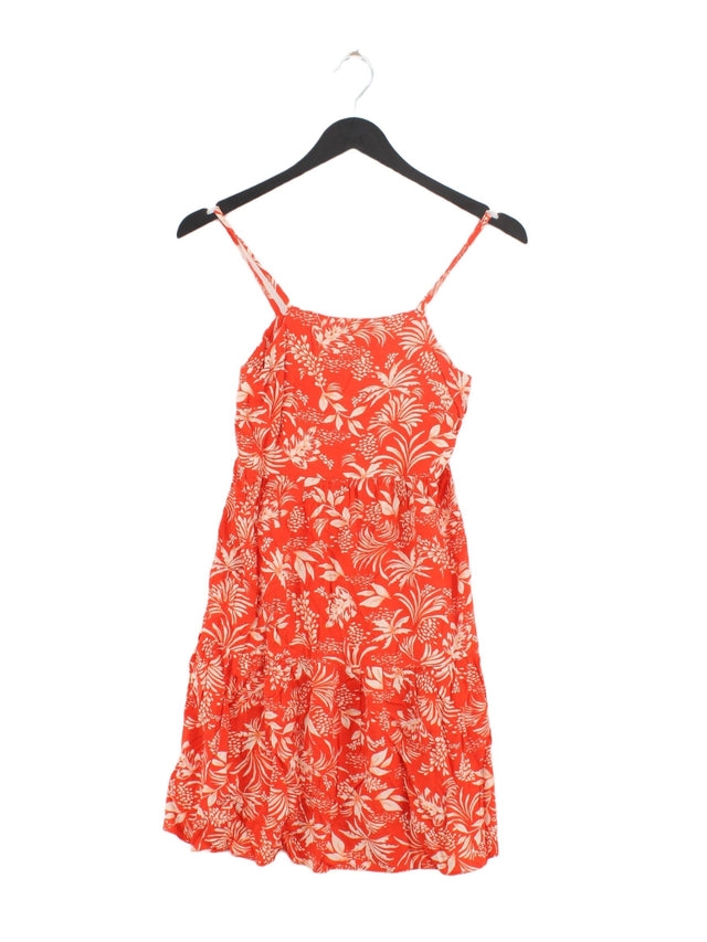 New Look Women's Mini Dress UK 4 Red 100% Viscose