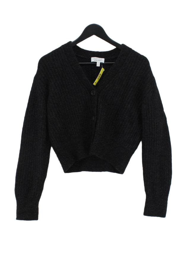 & Other Stories Women's Cardigan S Black Polyamide with Elastane, Mohair, Wool