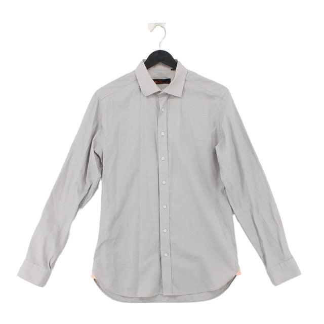Ben Sherman Men's Shirt Chest: 37 in Grey 100% Cotton
