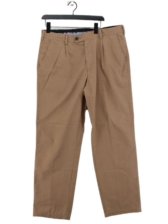 Austin Reed Men's Trousers W 38 in Tan 100% Cotton