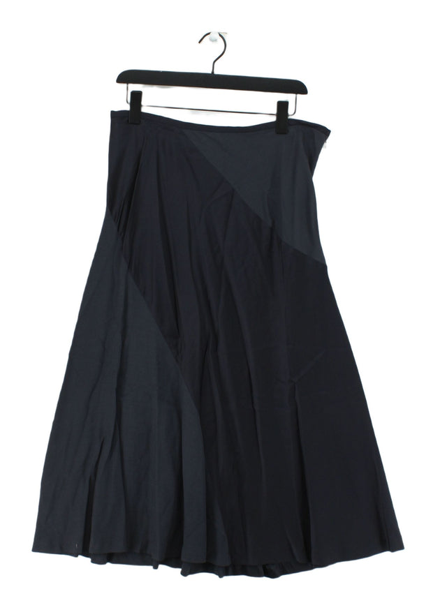 Jigsaw Women's Maxi Skirt UK 14 Grey Viscose with Cotton