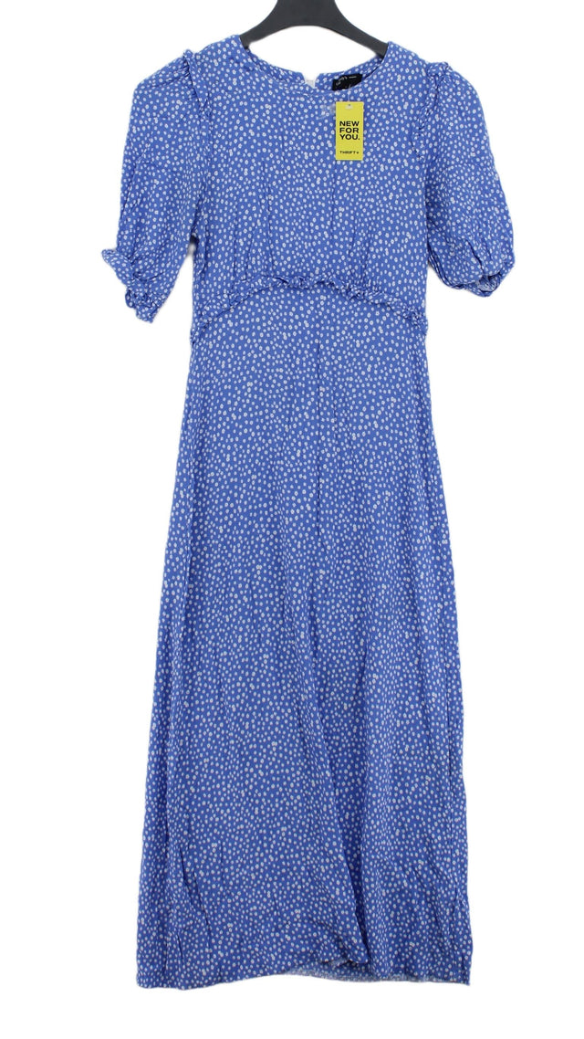 Nobody's Child Women's Maxi Dress UK 8 Blue 100% Viscose