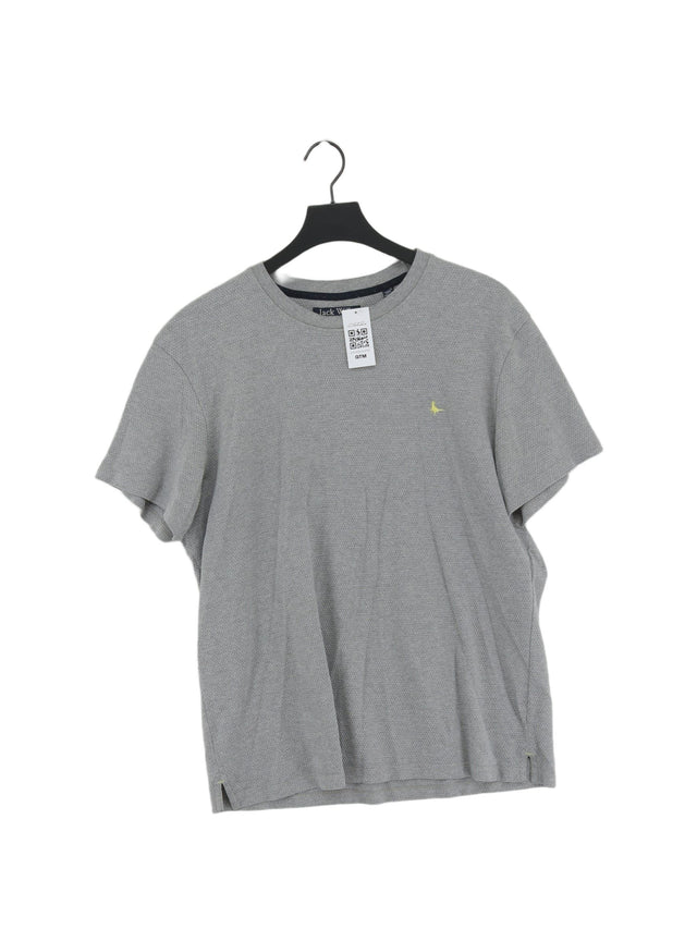 Jack Wills Men's T-Shirt XL Grey 100% Other