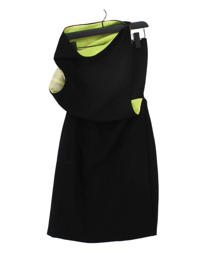 Adolfo Dominguez Women's Midi Dress UK 10 Black 100% Polyester