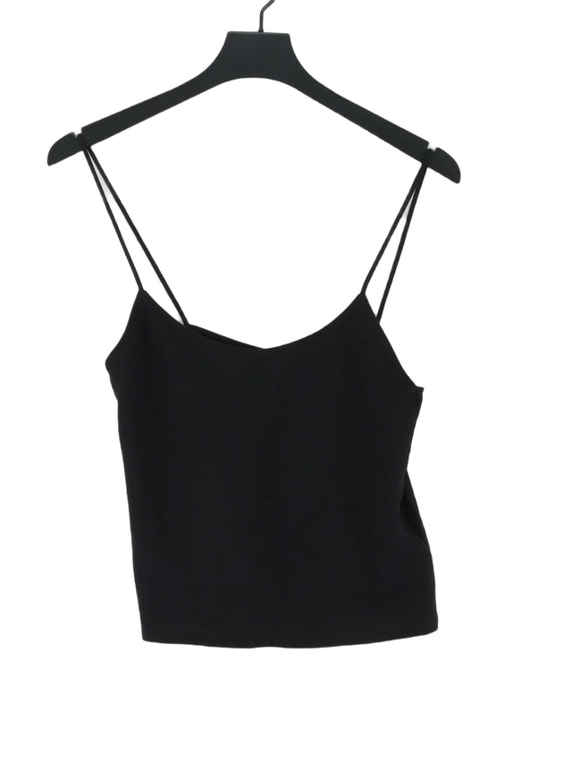 Zara Women's Top S Black Viscose with Polyamide