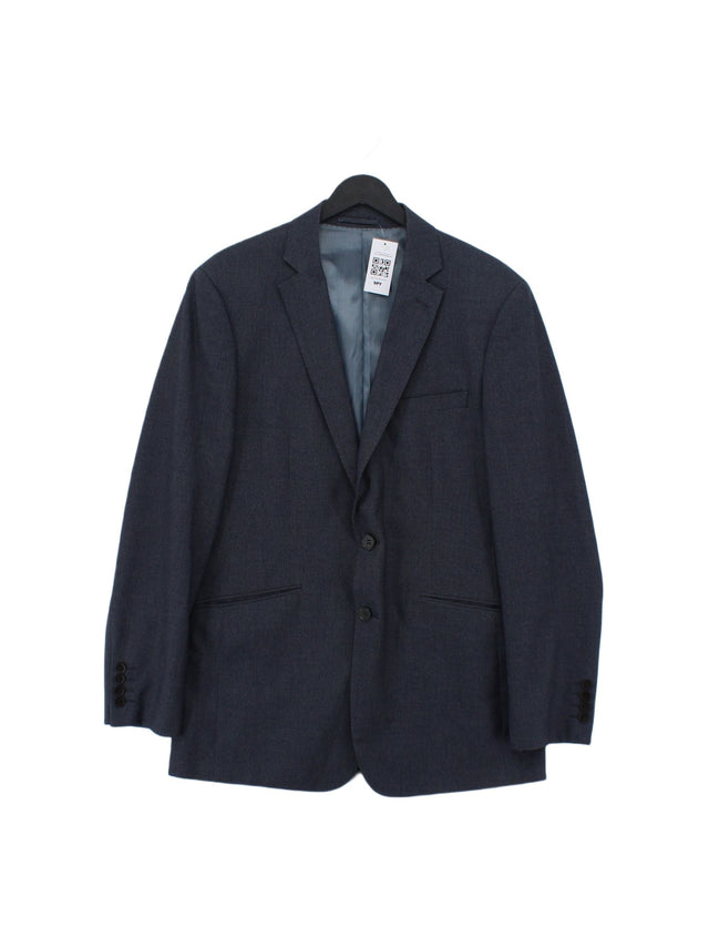Skopes Men's Blazer Chest: 38 in Blue Polyester with Viscose