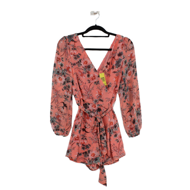 Oasis Women's Midi Dress UK 6 Pink 100% Polyester