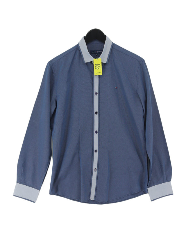 Tommy Hilfiger Men's Shirt M Blue 100% Cotton