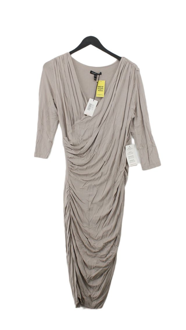 Isabella Oliver Women's Midi Dress UK 12 Grey Viscose with Elastane