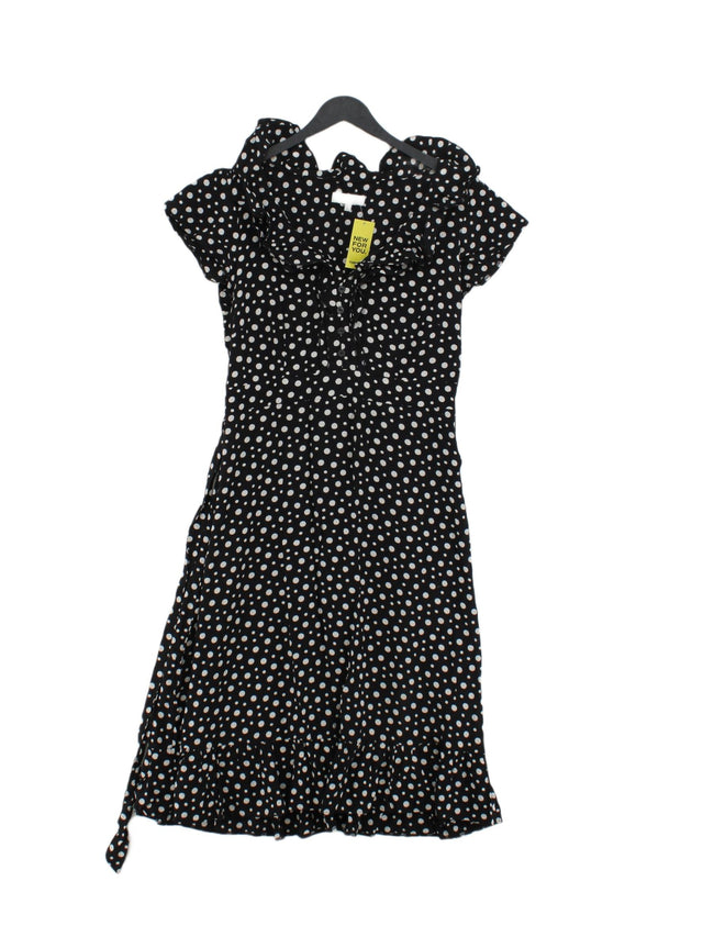 Rocha.John Rocha Women's Midi Dress UK 12 Black 100% Viscose