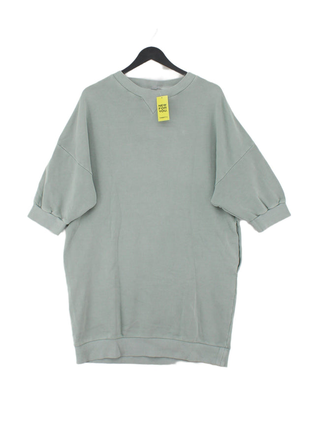 COS Women's Hoodie S Green 100% Cotton