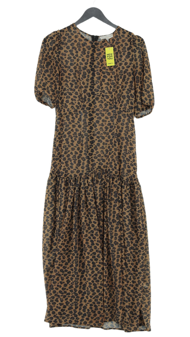 Never Fully Dressed Women's Maxi Dress UK 8 Brown 100% Polyester